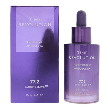 MISSHA Time Revolution Night Repair Ampoule 5X серум за лице 50 мл