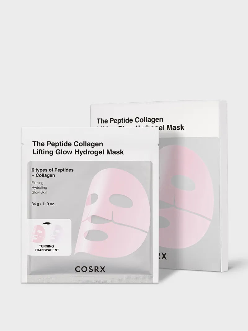 COSRX The Peptide Collagen Lifting Glow Hydrogel Mask маска за лице 3 бр
