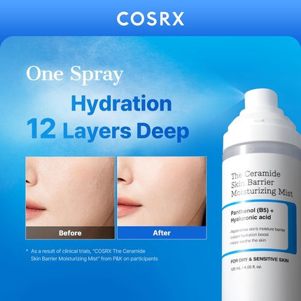 COSRX The Ceramide Skin Barrier Moisturizing Mist тонер 120 мл