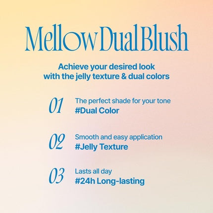 fwee Mellow Dual Blush CR01 Juicy Smile руж 7,2 г
