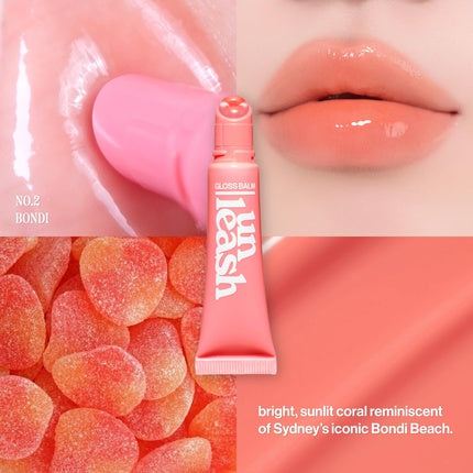UNLEASHIA Sunset Dazzle Gloss Balm гланц за устни 10 г