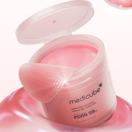 medicube PDRN Pink Collagen Gel Toner Pad тонер 70 бр