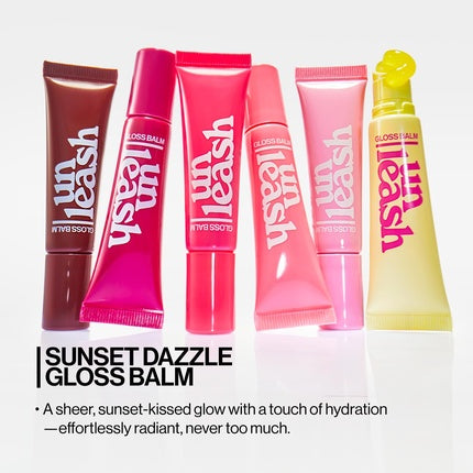 UNLEASHIA Sunset Dazzle Gloss Balm гланц за устни 10 г